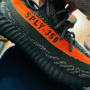 Adidas Orange and Black Sneakers